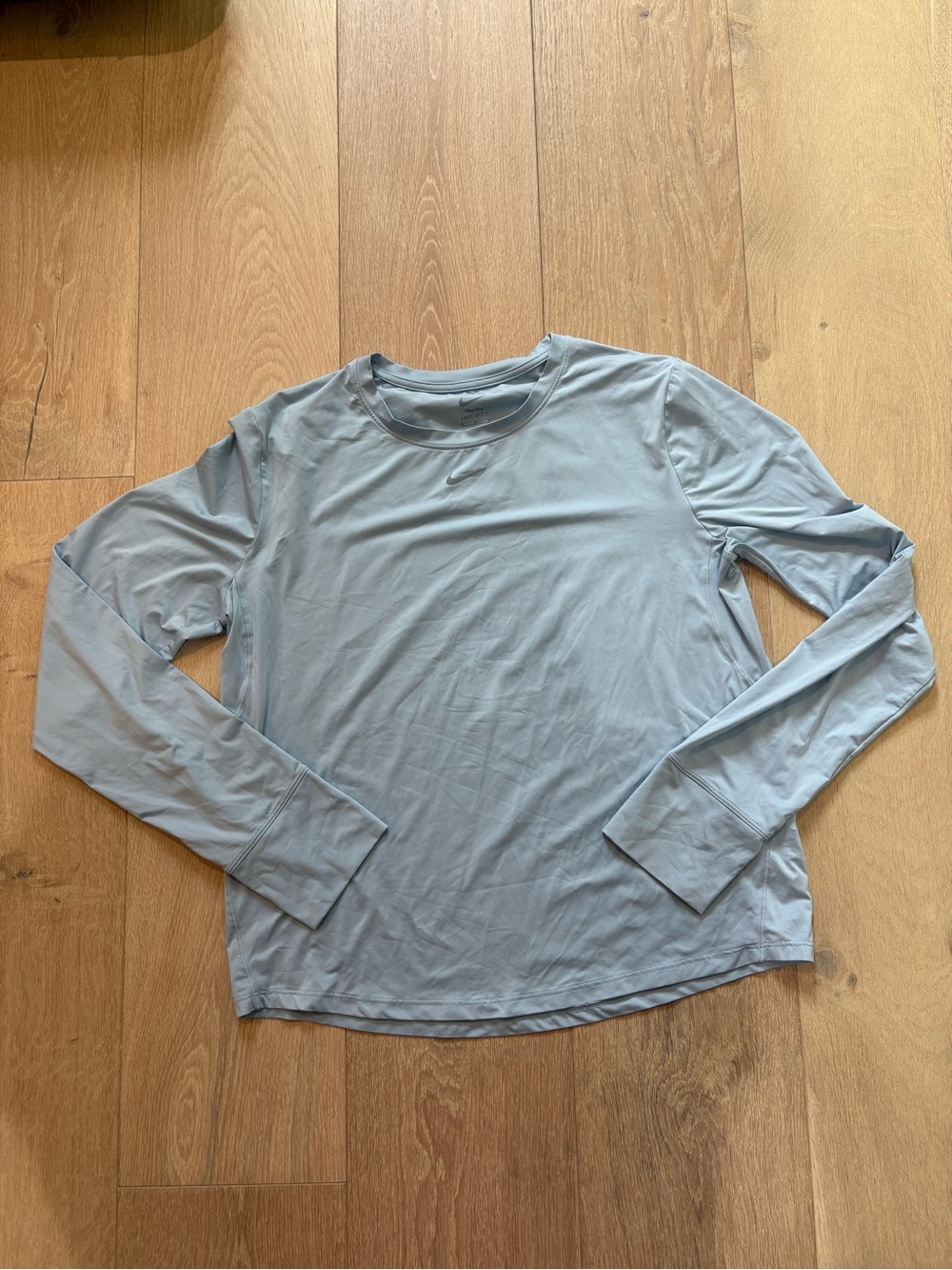 Nike Light Blue Women's Long-Sleeve Crew Tee